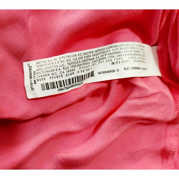 Zara Women’s Pink Satin Effect Slip Dress size M - Picture 9 of 11